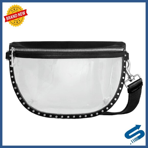 Clear PVC Crossbody Bag Stadium Approved Sling Purse Concerts Events